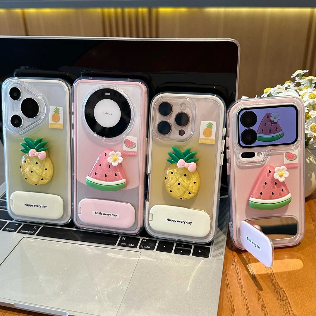 适用多型号渐变水果三合一炫彩壳