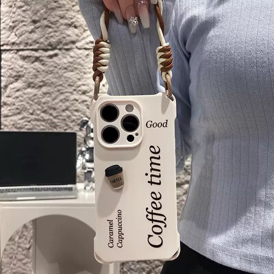 英文coffee适用苹果手机壳