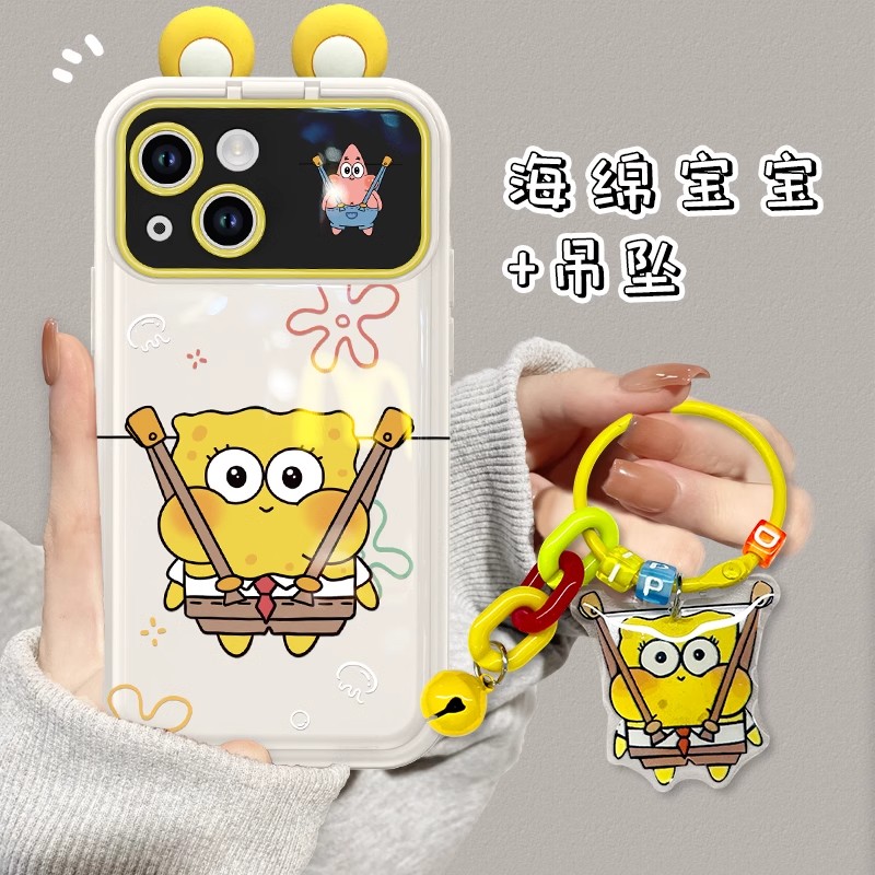背带裤海绵宝宝适用多型号手机壳