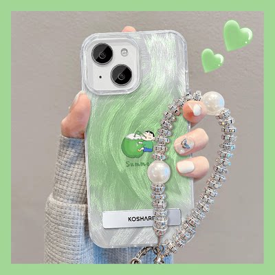 羽纱小新吃西瓜适用苹果手机壳