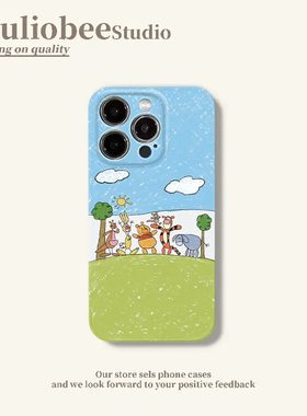 踏春维尼熊适用苹果16promax手机壳iPhone15promax新款pura70华为Imate70pro女nova13荣耀300可爱OPPOreno13