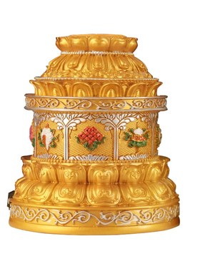 电动手摇电转动底座树脂底座西藏式两色多款可选手摇X座莲花八吉