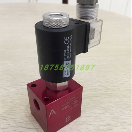 HDX液压插装式电动止回阀V2068-02-AC220V/2V4V卸荷电磁球阀