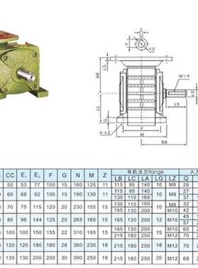 WPDZ涡轮蜗轮蜗l杆减速机小型带电机齿轮WPA立式减速机升降机升降