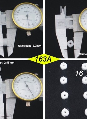 10000pcs/loht, 163A Spindle ,0.5 Modulus, 16 eeth, 2.95mm Mo