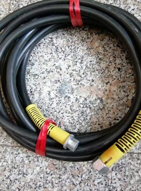 黑猫清洗机配件55/58 型高x压洗车机水管橡胶钢丝管出水管10米M22