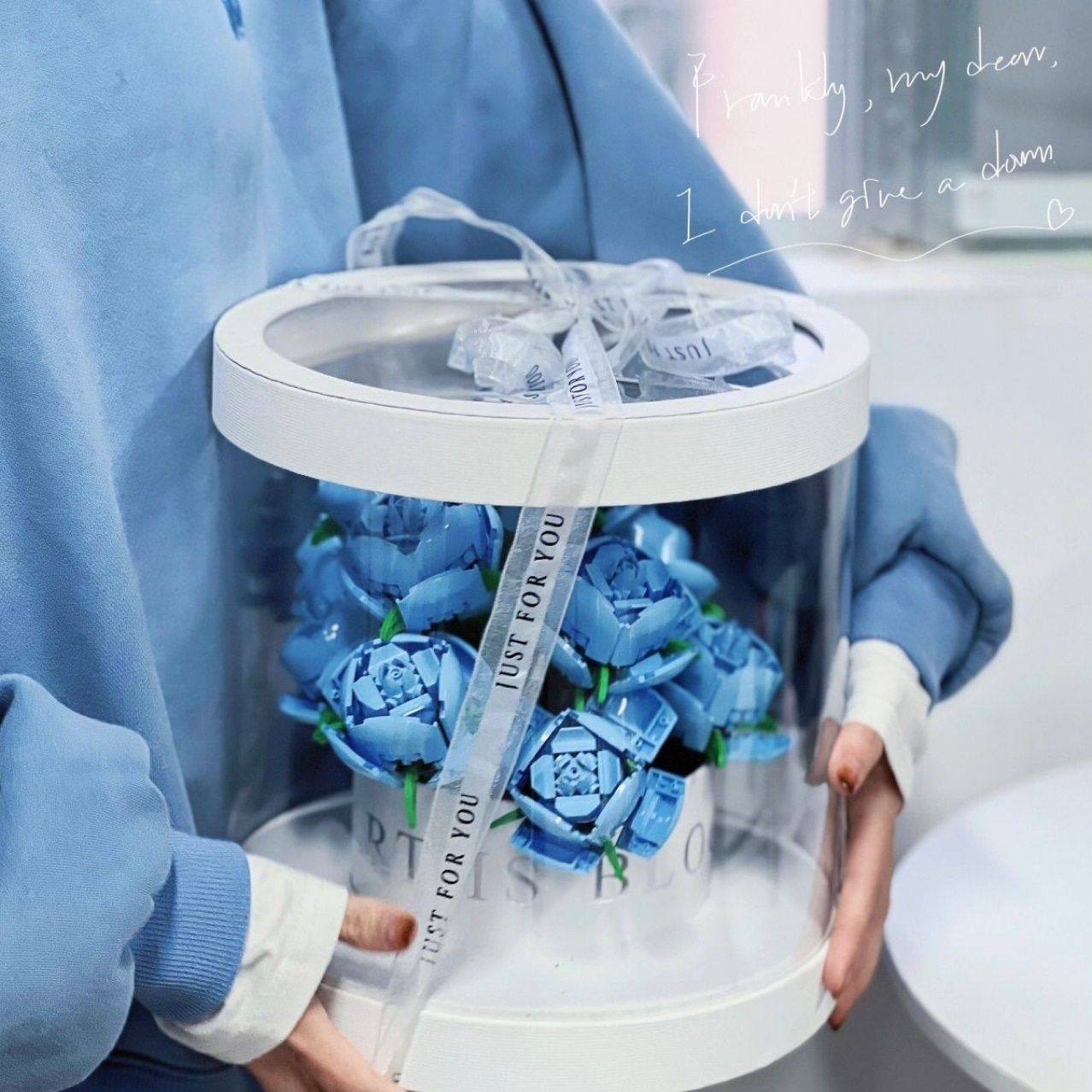 新款玫瑰花抱抱桶积木花送女孩子diy益智拼装玩具摆件情人节礼物,玩具/童车/益智/积木/模型,多米诺骨牌,淘宝优惠券,粉丝福利购,淘宝优惠卷