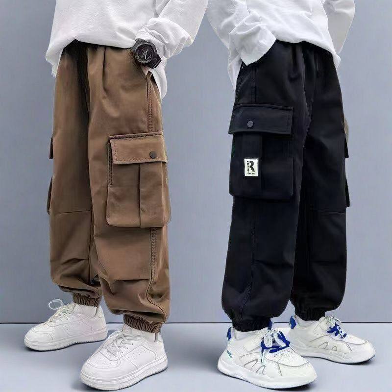 童裤子春装2025新款儿童工装裤时髦长裤中大童痞帅休闲裤束脚裤,童装/婴儿装/亲子装,裤子,淘宝优惠券,粉丝福利购,淘宝优惠卷