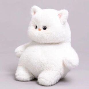 喵它崽猫布偶胖乎乎的白色猫咪哈基米毛绒玩具玩偶娃娃短毛绒