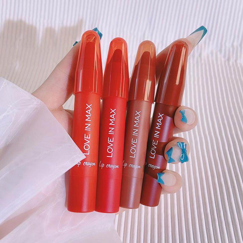 LOVEINMAX花心蜡笔口红哑光丝绒唇膏枣泥火龙果色抖音柔雾,彩妆/香水/美妆工具,唇膏/口红,淘宝优惠券,粉丝福利购,淘宝优惠卷