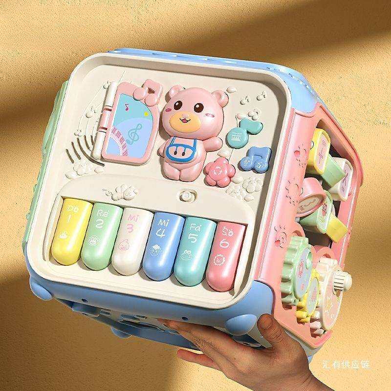 手拍鼓婴儿玩具一岁宝宝六面体音乐儿童拍拍鼓益智早教六个月幼儿