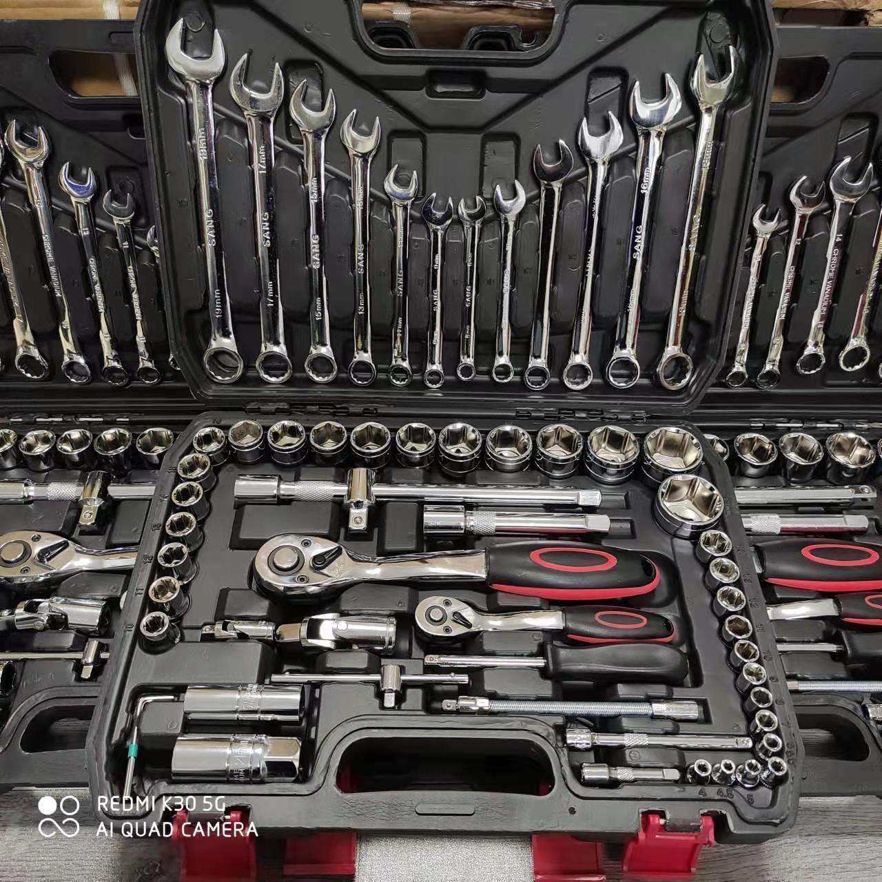 汽修多功能套管套筒套装61件套棘轮72齿修车工具组合套装通用型