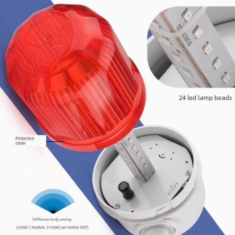 人体传感器报警220V24V12V红外报警声光报警警示灯室内外防盗,电子/电工,人体感应开关,淘宝优惠券,粉丝福利购,淘宝优惠卷