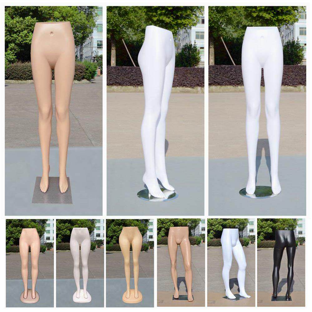 现货塑料男女裤模白肤色下半身裤模半身模特裤子展示道具腿模
