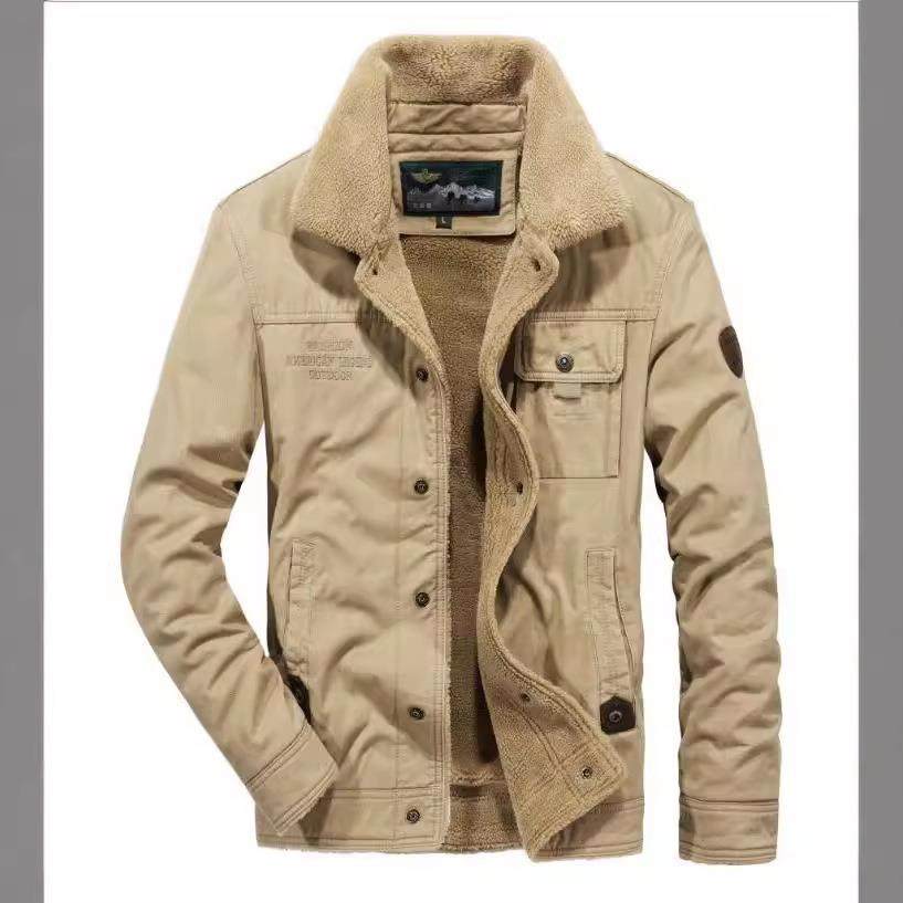 冬季棉衣男加绒加厚翻领保暖外套中青年宽松大码棉服3166,男装,棉衣,淘宝优惠券,粉丝福利购,淘宝优惠卷