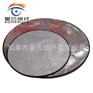 两层加厚铝箔隔热烧烤防火毯硅胶圆形垫重型防火圆盘24 36inch