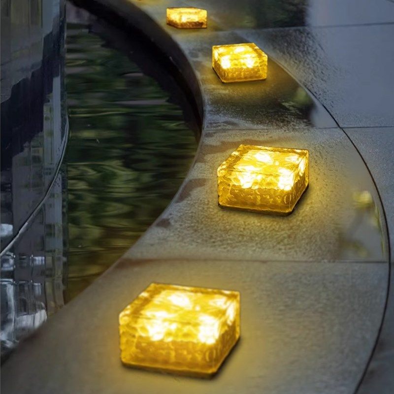 装饰太阳能户外冰砖灯草坪防水阳台庭院花园造景氛围彩灯,家装灯饰光源,户外壁灯,淘宝优惠券,粉丝福利购,淘宝优惠卷