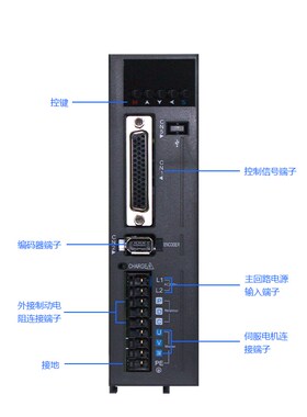 摩利威伺服马达套装100W400W750W脉冲总线 缐驱动器控制马达40/60