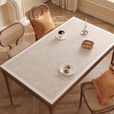 防水防油餐桌垫2025新款轻奢高级感免洗垫子防烫茶几桌布皮革桌垫