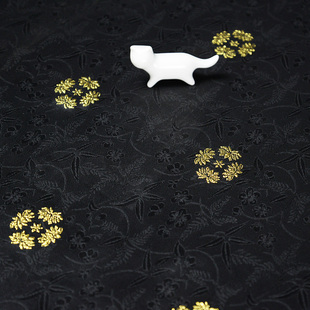 金蕊小团花花枝花朵纹提花织金汉服袄子比甲立领明制马面裙布料