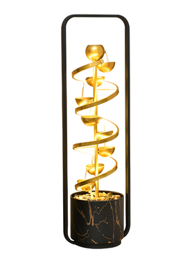 现代轻奢流水摆件循环水景观客厅落地电视柜旁边装饰新房乔迁礼物