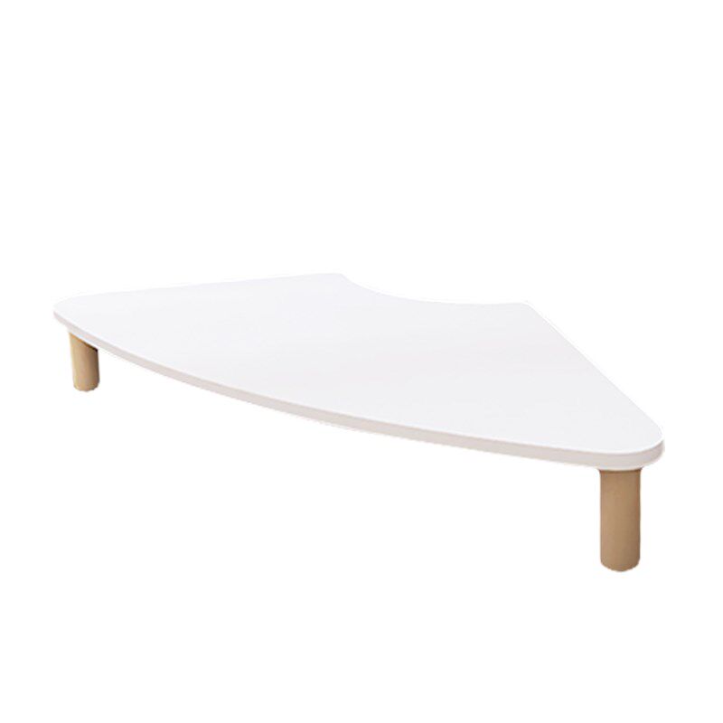 猫耳转角工位电脑显示器增高架 有线电脑三角区拐角收纳可爱白色