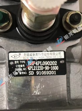 4PL2123高压喷油泵总成BHF4PL090202燃油泵 柴油喷射泵