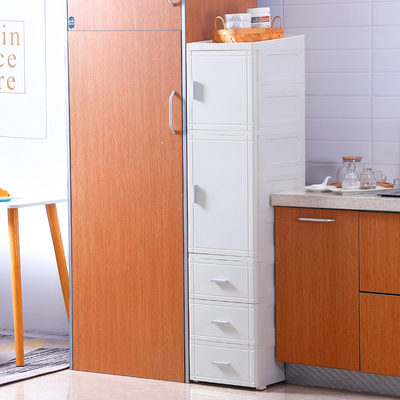 25/35cm夹缝收纳柜抽屉式卫生间厨房柜子窄缝隙置物架塑料储物柜