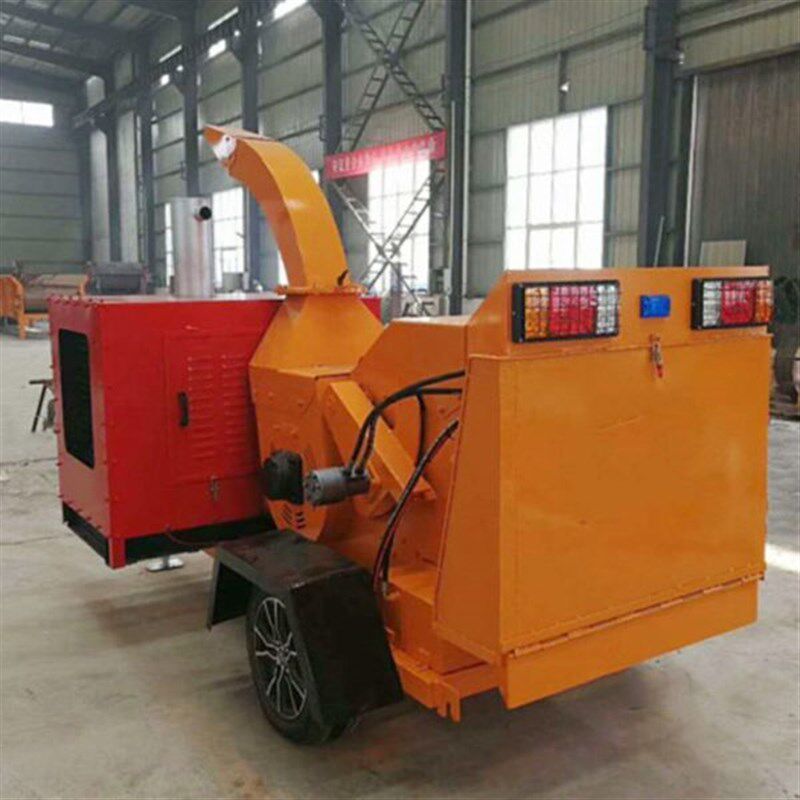 果园树枝碎枝机小型园林树叶树木粉碎机木材竹子木头破碎机碎木机