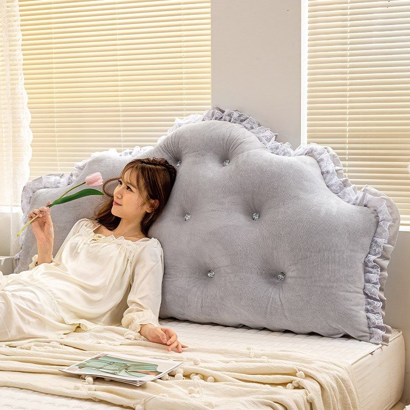 公主床头防撞软垫加高床上靠枕银灰榻榻米软包卧室靠垫靠背可拆洗,居家布艺,床头靠垫,淘宝优惠券,粉丝福利购,淘宝优惠卷
