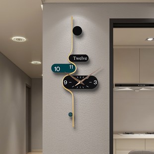 挂钟轻奢现代简约家用挂表高档时尚大气创意网红餐厅客厅挂墙钟表