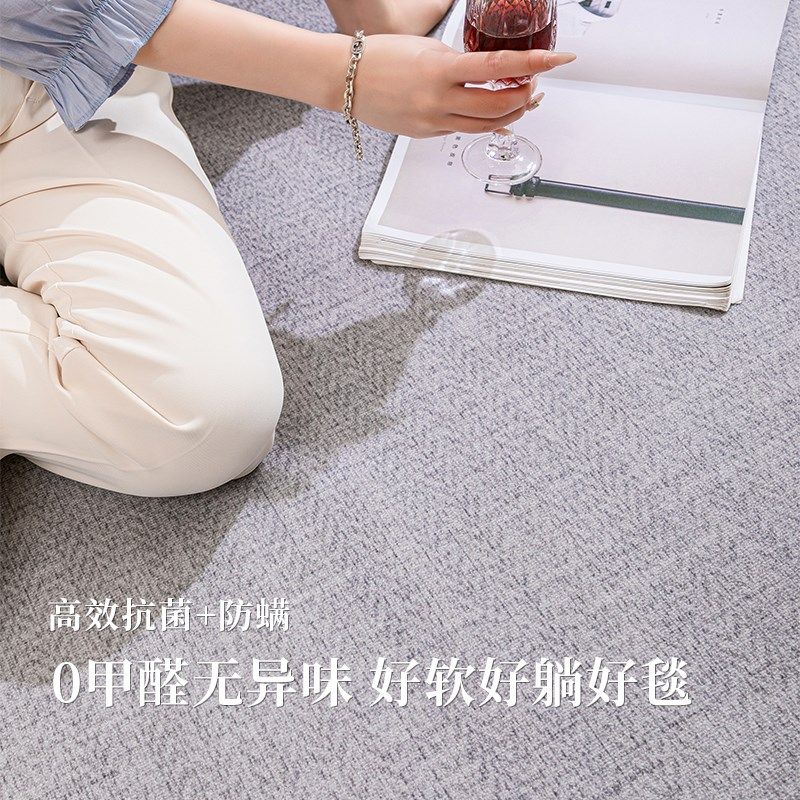 现代简约客厅沙发茶几毯2024新款卧室床边地毯防滑免洗可裁剪地垫,居家布艺,地毯,淘宝优惠券,粉丝福利购,淘宝优惠卷