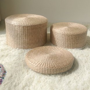 草编坐垫蒲团飘窗垫禅修垫瑜伽加厚蒲草垫榻榻米垫家用拜佛打坐垫