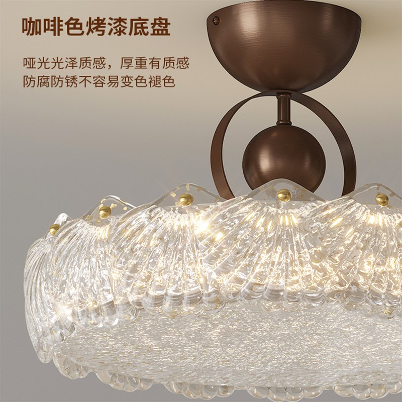 意式设计师款复古主卧室吸顶灯轻奢高级感水晶别墅客厅主灯大灯具