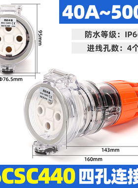 西的丰曼工业防水澳标插头座56CSC440三相四线40A出口澳大利亚