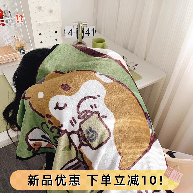 慕奈x提摩西小队空调小毛毯沙发毯子法兰绒盖腿毯办W公室午睡宿舍