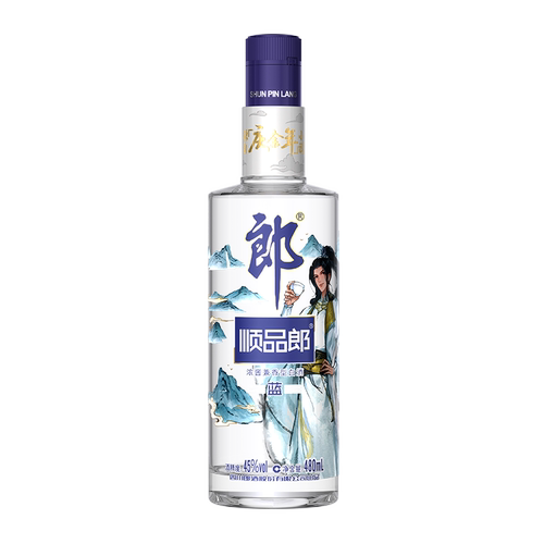 郎酒 顺品郎蓝顺庆余年联名款 浓酱兼香型白酒 45度480ml 单瓶装