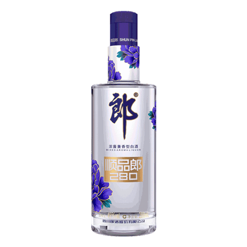郎酒顺品郎（蓝顺）45度 280ml 浓酱兼香型 单瓶装