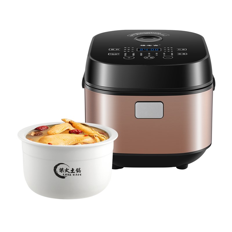 陶瓷内胆电饭锅4.5L升无涂层智能煮粥家I用煲汤瓦胆锅电饭锅3-8人