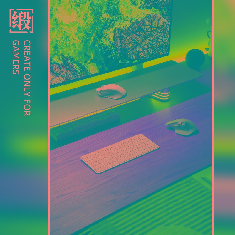 铝合金RGcB显示器增高支架垫高底座加长键盘收纳电竞办公DMYIAM缎