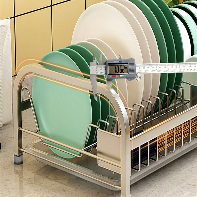 304不锈钢碗架沥水架小厨房抽屉消毒柜内置碗筷Q碟盘子收纳层架单