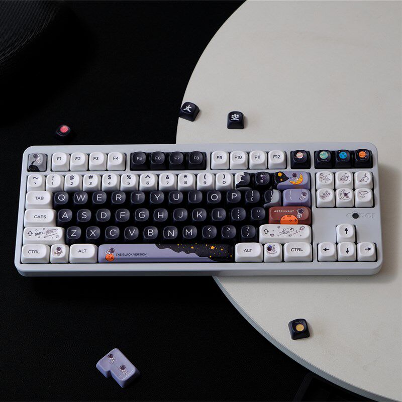 XOA宇航员黑 PBT 原厂高度 热升华 机械键盘帽 wooting 醉鹿 雨75