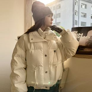 现货双十二主推 P265K378 90白鸭绒钻石贴标假两件短羽绒服D335