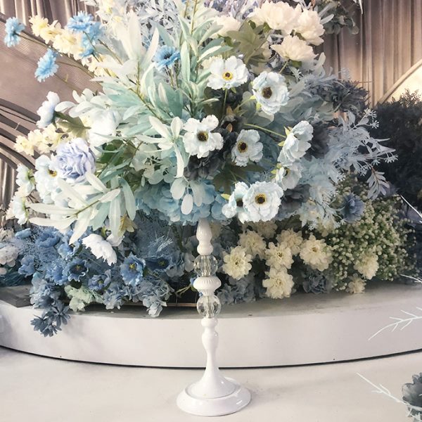 家摆件班装饰婚庆道具铁艺t架召花器婚礼桌花钻石桌花布置迎台