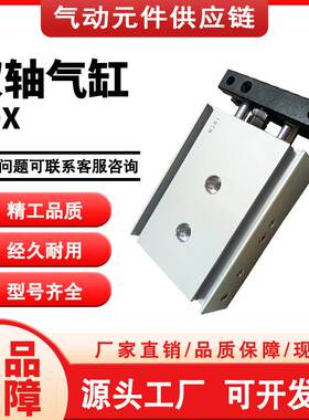 气立可型双轴导杆气缸TD10/TD16X10/20/25/30/40/50/70/75/100-SD