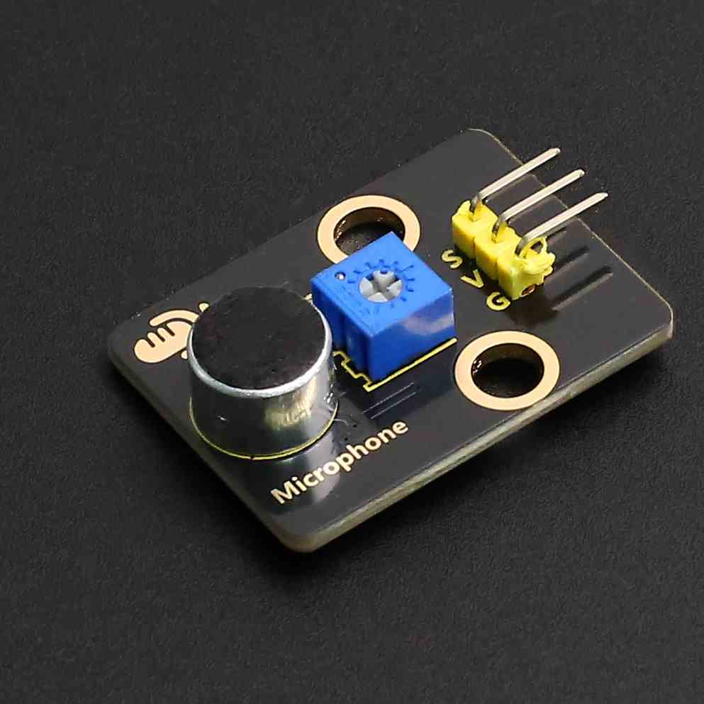 模拟声音传感器模块音量识别模拟检测麦克风 电子积木