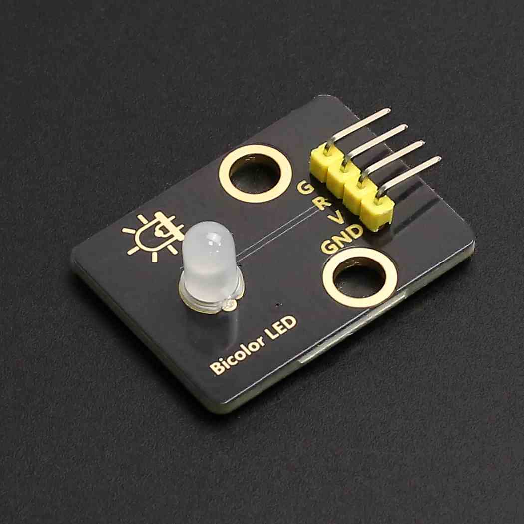 5mm红绿双色LED模块 发光二极管指示灯 电子积木