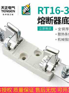 TENGEN天正RT16-3熔断器底座NT3保险丝座630A熔芯RT36-3 sist 601