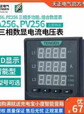 天正P256L多功能电测仪表智能数显交流单三相RS485电流电压组合表