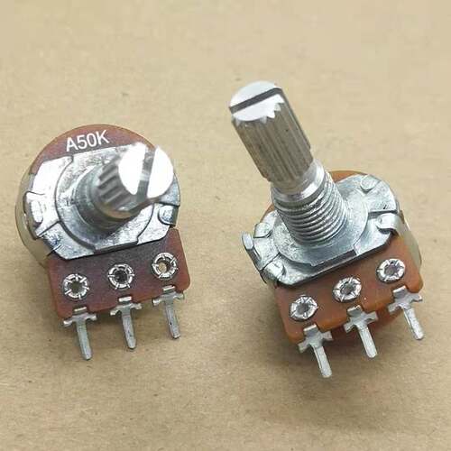 台湾ALPHA 148型单联3脚电位器 A50K 带开关 功放调节音量电位器